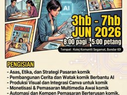 Main Gallery &raquo; Kolej Komuniti Segamat &raquo; Kursus Penghasilan dan Jualan Komik Berteraskan AI